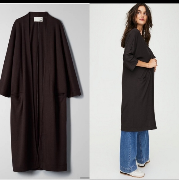 Aritzia Zlata long black cardigan - Picture 2 of 8